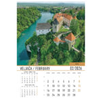 Kalendar "Dvorci i utvrde 2026" 13 listova, spirala - Slika 6