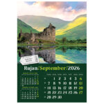 Kalendar "Putujem Europom 2026" 13 listova, spirala - Slika 13