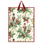 Vrećice ukrasne 26,5x33x13cm novogodišnje Cream Interdruk!!