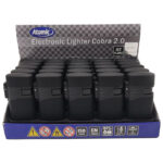 Upaljač elektronski gumirani mat Atomic Jet Flame Cobra Trober 2514730 crna - Slika 2