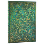Notes 12x18cm-midi crte 72L s gumicom Emerald Flower  Paperblanks PB1315-1 - Slika 2