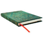 Notes 12x18cm-midi crte 72L s gumicom Emerald Flower  Paperblanks PB1315-1 - Slika 4