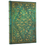 Notes  9x14cm-mini crte  88L s gumicom Emerald Flower Paperblanks PB1317-5 - Slika 2