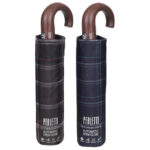 Kišobran automatik (otv+zatv.) sklopivi s drvenom ručkom Technology Perletti 21827 sort - Slika 2