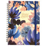 Blok kolegij A4 crte 120L s gumicom Floral Marker 2436