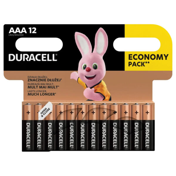Baterija alkalna 1,5V AAA Basic pk12 Duracell LR03 blister