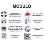 Kutija s 10 ladica s ključem Exacompta 332798D crna-sort - Slika 6