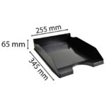 Ladica za spise Ecotray 123014D Fornax crna - Slika 3