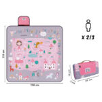 Podloga za piknik i plažu 150x150cm djevojčice-dvorac Perletti 13150 - Slika 2