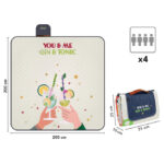 Podloga za piknik i plažu 200x200cm Gin&Tonic Perletti 13159 - Slika 2