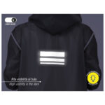 Kabanica  reflektirajući rub, bijeli gumbi  Perletti 14219 prozirno-siva M - Slika 2