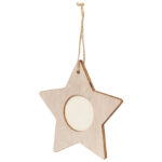 Ukras drveni zvijezda Makito 20116-01 natur