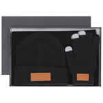 Set poklon muški kapa,rukavice i šal Makito 22007 crn - Slika 2