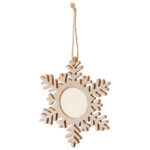 Ukras drveni pahuljica Makito 20116 natur