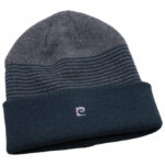 Set poklon muški kapa i šal Pierre Cardin 2VB01 plavo-sivi - Slika 2