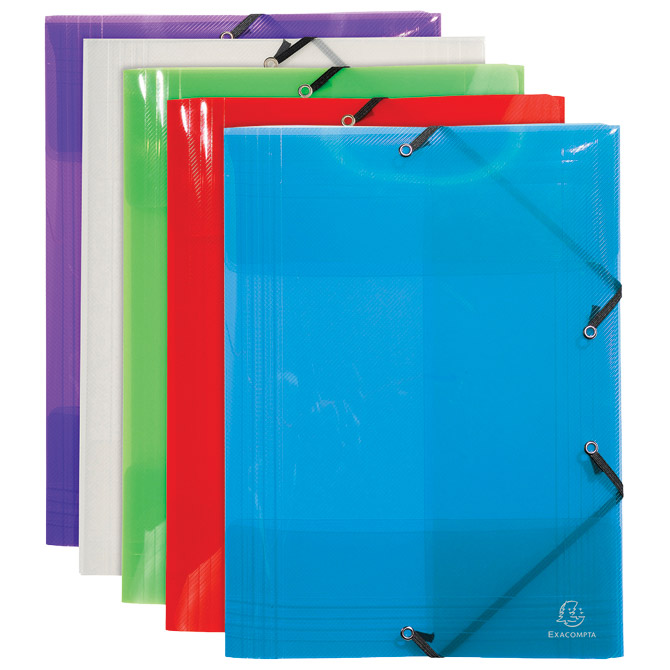 000061059 Fascikl klapa s gumicom pp A3 Exacompta 59700E sort - Slika 1