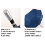 Kišobran automatik s plastičnom drškom Promo Walking Perletti 96014-02 plavi-reflekt.rub - Slika 2