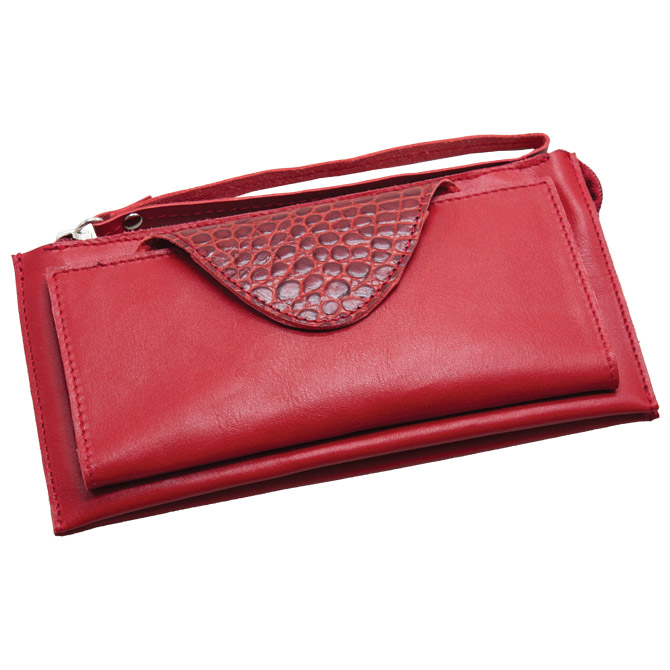 000061270 Novčanik kožni ženski M&B crveni - Slika 1
