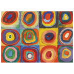 Puzzle 1000 kom tuba ART.12 Wassily Kandinsky "Squares with concentric circles" Interdruk - Slika 4