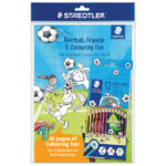 Boje drvene 12boja Noris colour+bojanka "Nogomet" Staedtler 185 SET10 blister