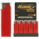 Upaljač elektronski sjajni Atomic Swing crveno/srebrni - Slika 2