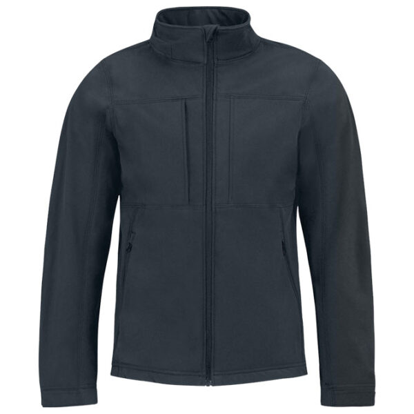 Jakna zip muška B&C Hooded Softshell tamnoplava 3XL!!