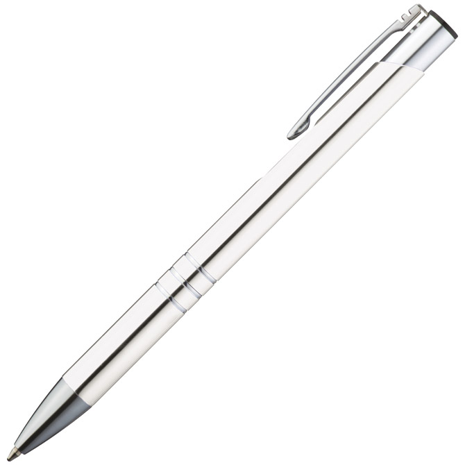 900001815 Olovka kemijska metalna Ascot bijela - Slika 1