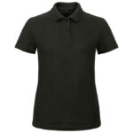 Majica kratki rukavi polo B&C ID.001/women 180g crna M