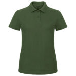 Majica kratki rukavi polo B&C ID.001/women 180g tamnozelena S