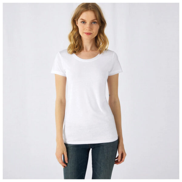 Majica kratki rukavi s elastinom Women Connect 165g bijela XS!!