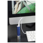 Punjač za mobilne uređaje aluminijski sa svjetlom plavi!! - Slika 2