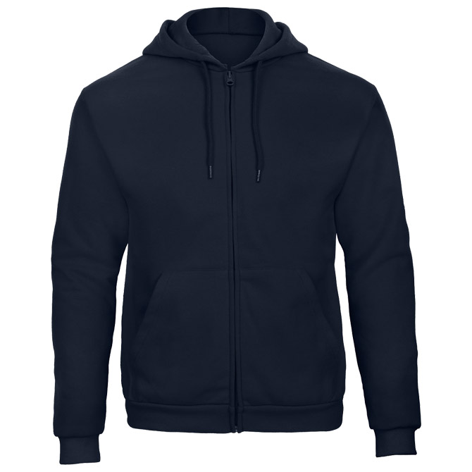 900003080 Majica dugi rukavi zip B&C ID.205 270g tamnoplava XL!! - Slika 1