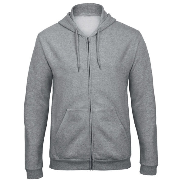 Majica dugi rukavi zip B&C ID.205 270g svijetlosiva 2XL!!