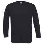 Majica dugi rukavi B&C Exact 190 LSL crna S!!