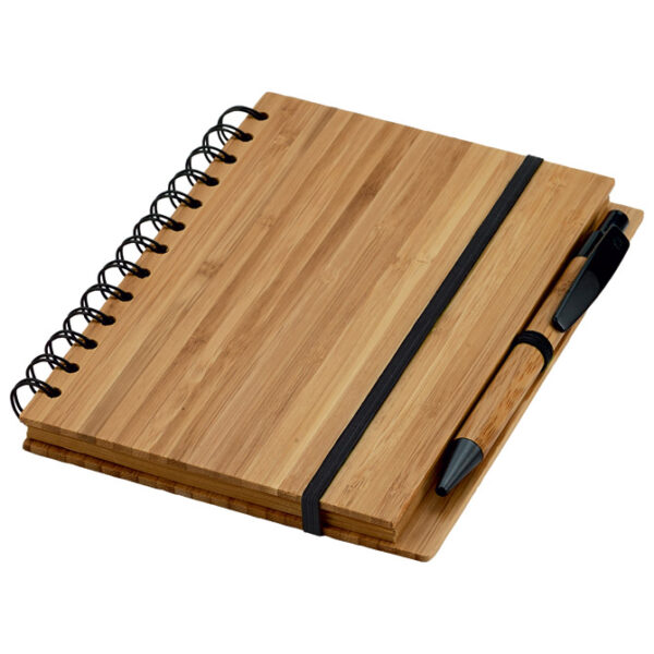 Blok kolegij 13x18 cm crte 70L natur + olovka kemijska bambus