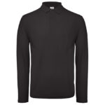 Majica dugi rukavi polo B&C ID.001 LSL 180g crna XL