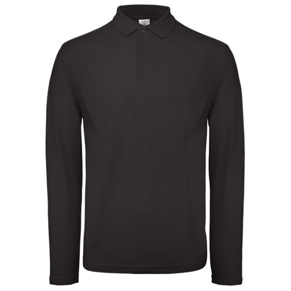 Majica dugi rukavi polo B&C ID.001 LSL 180g crna XL
