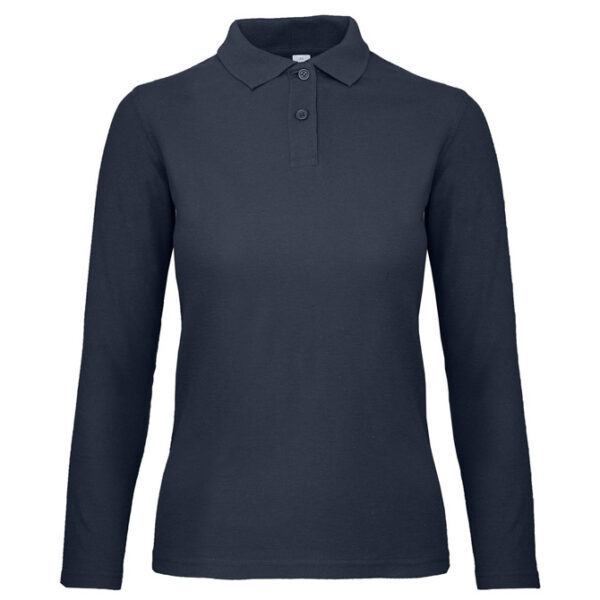Majica dugi rukavi polo B&C ID.001 LSL/women 180g tamnoplava S