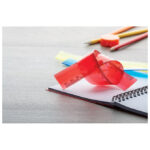 Ravnalo pvc 30 cm fleksibilno crveno!! - Slika 2