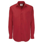 Košulja muška dugi rukavi B&C Heritage 125g tamnocrvena M!!