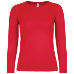 Majica dugi rukavi B&C #E150/women LSL crvena L
