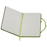 Notes A5 crte 80L šamoa s gumicom Cuxhaven crno/svijetlozeleni - Slika 2