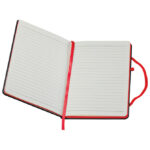 Notes A5 crte 80L šamoa s gumicom Cuxhaven crno/crveni - Slika 2