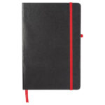 Notes A5 crte 80L šamoa s gumicom Cuxhaven crno/crveni - Slika 3