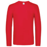 Majica dugi rukavi B&C #E190 LSL crvena S!!
